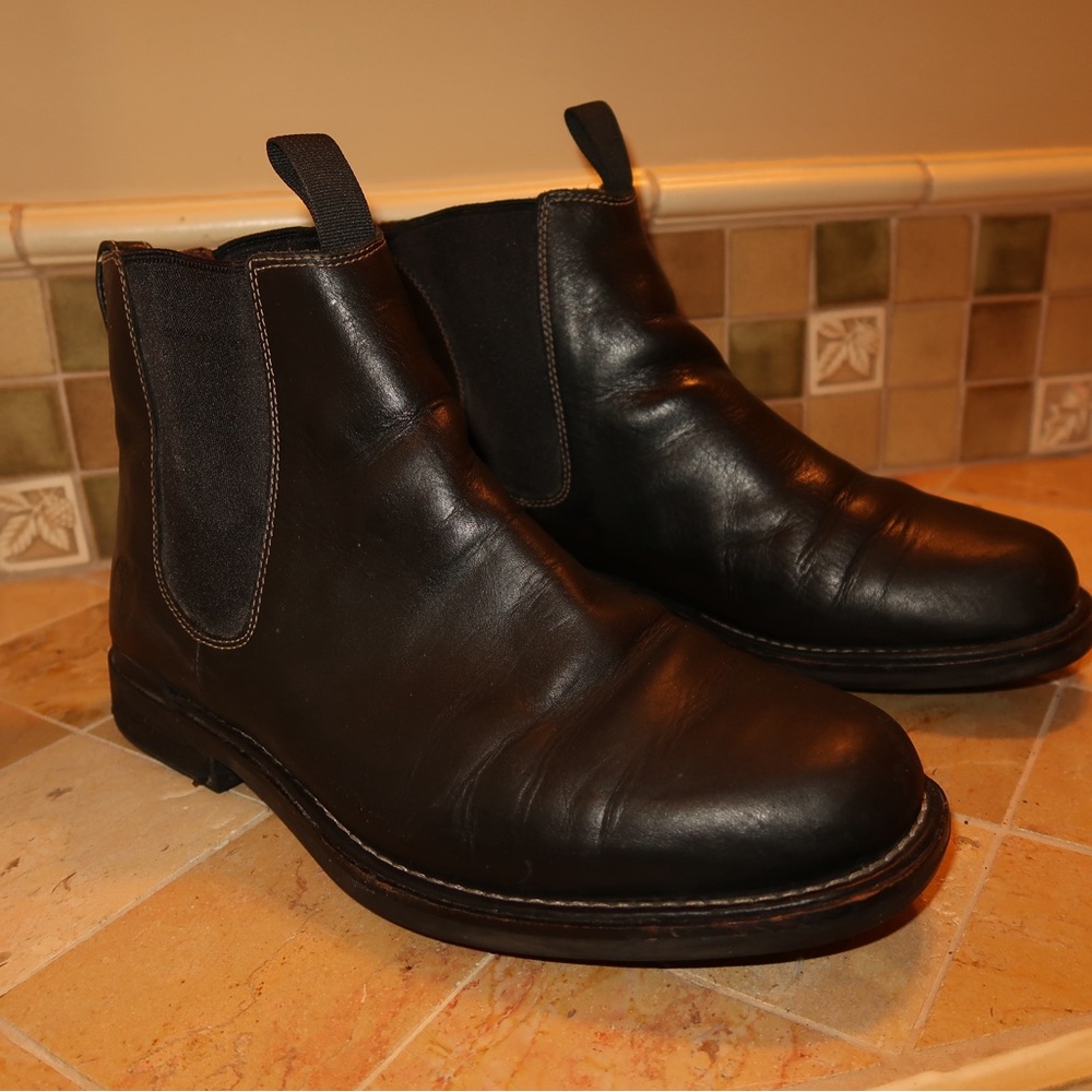 TIMBERLAND Waterproof Black Leather Chelsea Boots - Picture 1 of 9